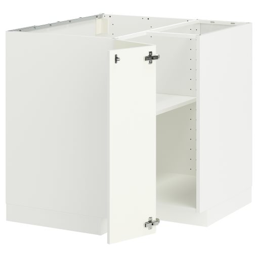 METOD, ъглов долен шкаф с рафт, 295.847.56