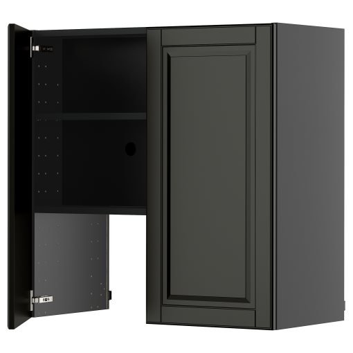 METOD, стенен шкаф за вграден аспиратор с рафт/вр., 295.872.17