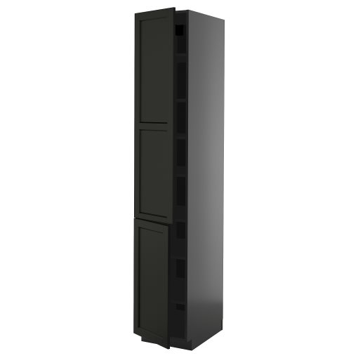METOD, висок шкаф с рафтове/2 врати, 295.894.38
