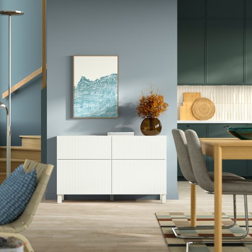 BESTÅ, комб. артикул за съхр. с врати/чекм., 120x42x74 см, 295.978.10