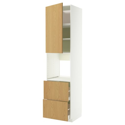 METOD/MAXIMERA, висок шкаф за фурна + врата/2 чекм., 296.006.00