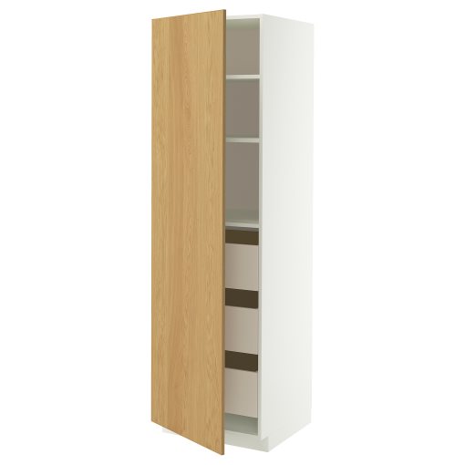 METOD/MAXIMERA, висок шкаф с чекмеджета, 296.008.22