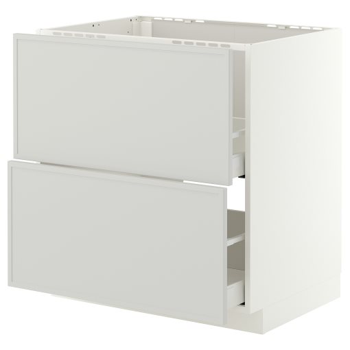 METOD/MAXIMERA, долен шкаф за мивка + 2 чела/2 чекм., 80x60 см, 296.061.50
