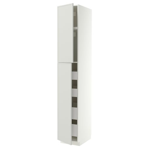 METOD/MAXIMERA, висок шкаф с 2 врати/4 чекмеджета, 40x60x240 см, 296.064.28