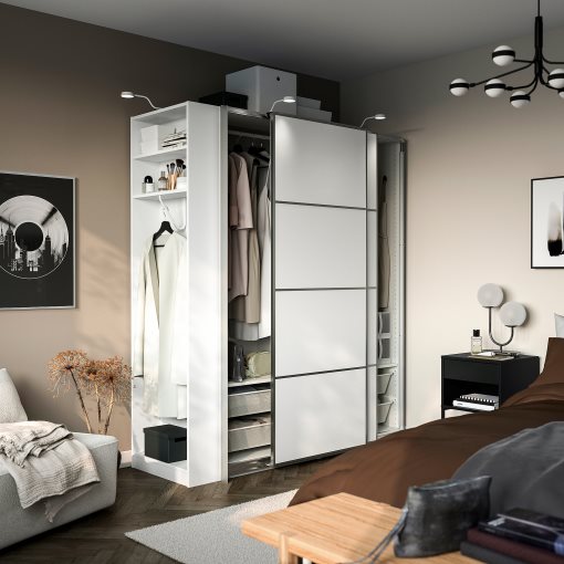 PAX/MEHAMN, гардероб с плъзгащи се врати, 296.069.80