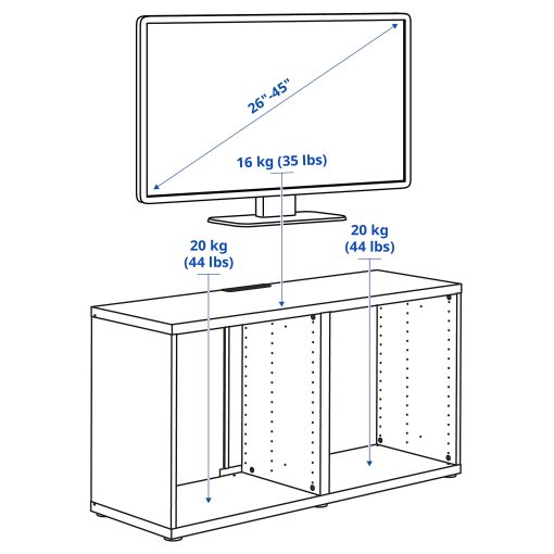 BESTÅ, TV шкаф, 302.998.95