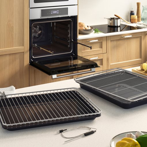 STENABY, фурна с вентилатор, ф-я за готвене с горещ въздух, пиролит., IKEA 700, 306.002.46