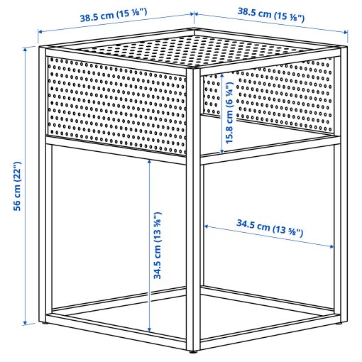 GILLERSBERG, нощно шкафче, 39x39x56 см, 306.089.83