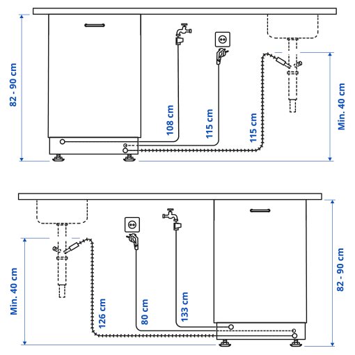 LAGAN, съдомиялна за вграждане, 60 см, 306.273.64