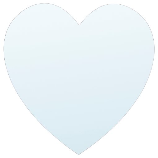 HOLMÖARNA, огледало, с форма на сърце, 27x27 см, 306.322.85