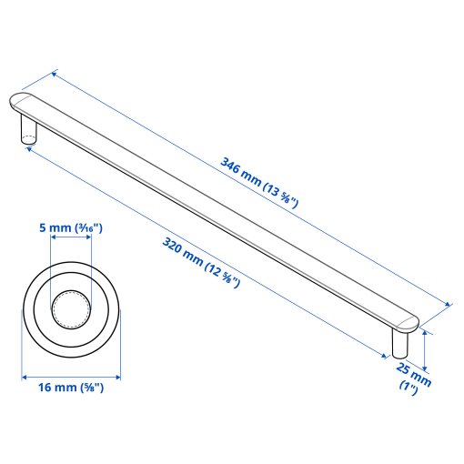 NYDALA, дръжка, 346 мм, 306.414.83