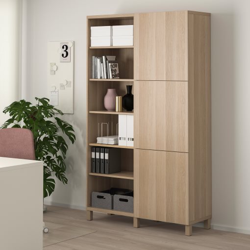 BESTÅ, комбиниран артикул за съхранение с врати, 393.017.71
