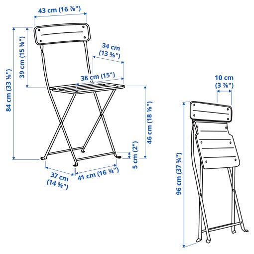 SUNDSÖ, маса+2 стола за употреба на открито, 394.349.31
