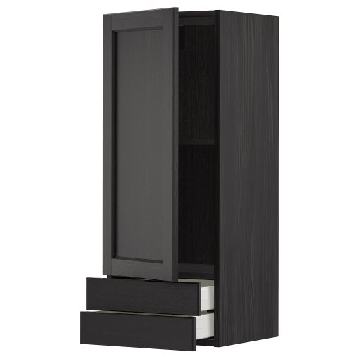 METOD/MAXIMERA, стенен шкаф с врата/2 чекмеджета, 394.644.52