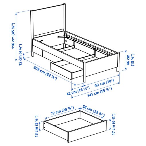 TONSTAD, легло с място за съхранение, 394.966.84