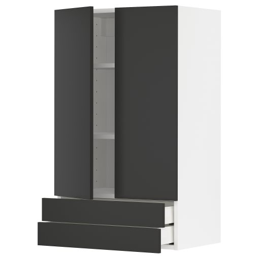 METOD/MAXIMERA, стенен шкаф с 2 врати/2 чекмеджета, 394.975.08