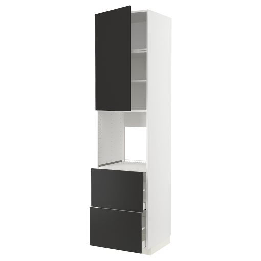 METOD/MAXIMERA, висок шкаф за фурна+врата/2 чекм, 394.982.54