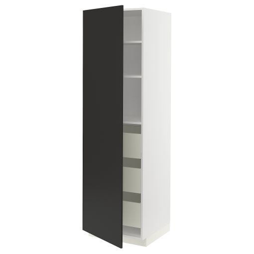 METOD/MAXIMERA, висок шкаф с чекмеджета, 394.984.28
