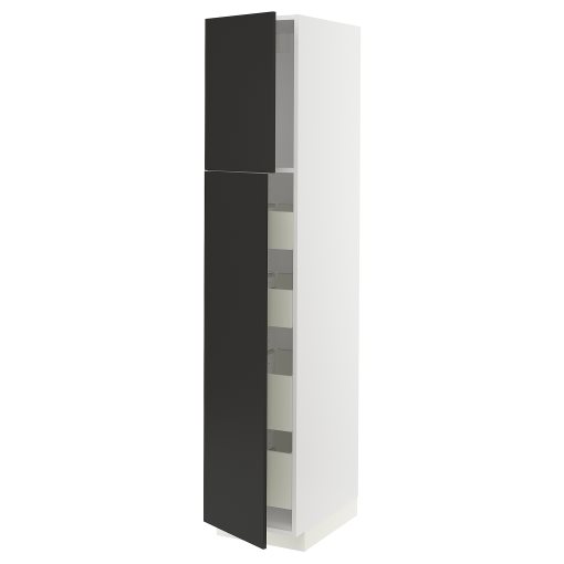 METOD/MAXIMERA, висок шкаф с 2 врати/4 чекмеджета, 394.987.82