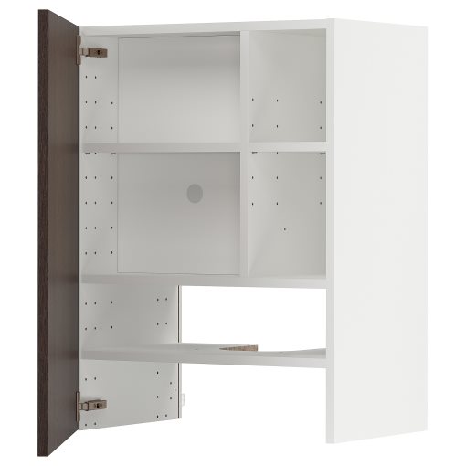 METOD, стенен шкаф за вгр. аспиратор с рафт/врата, 395.044.86