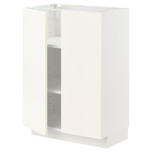METOD, долен шкаф с рафтове/2 вратички, 395.071.35