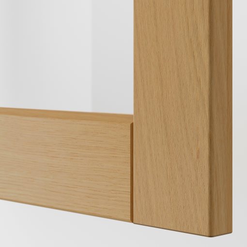 METOD, стенен шкаф с рафтове/4 стъкл. врати, 395.093.61