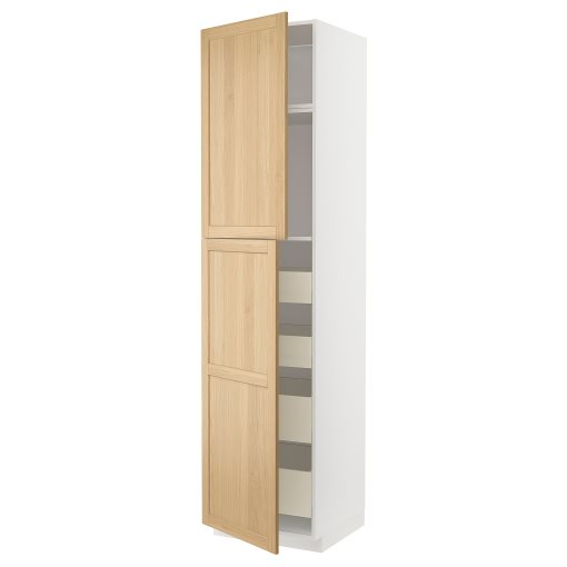METOD/MAXIMERA, висок шкаф с 2 врати/4 чекмеджета, 395.094.79