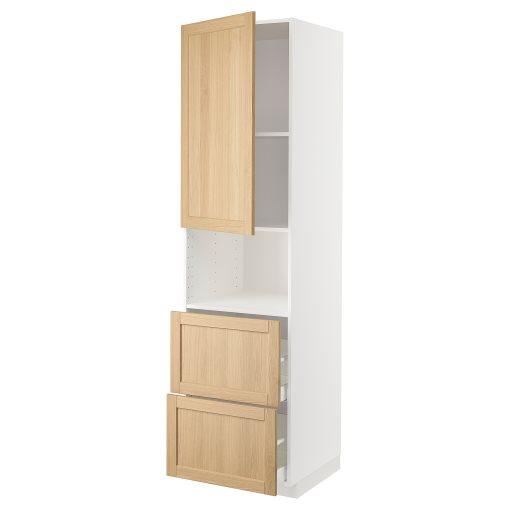 METOD/MAXIMERA, висок шкаф за микр фурн, врата/2чкм, 395.095.54