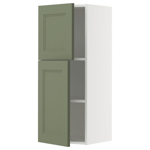 METOD, стенен шкаф с рафтове/2 вратички, 395.173.75