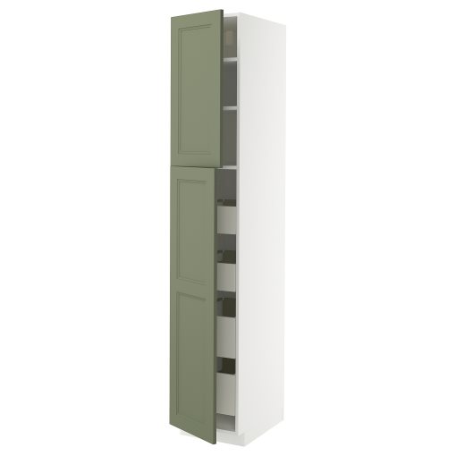 METOD/MAXIMERA, висок шкаф с 2 врати/4 чекмеджета, 395.178.32