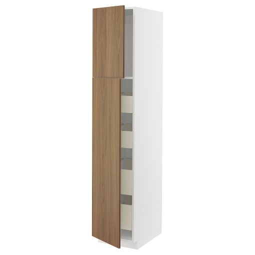 METOD/MAXIMERA, висок шкаф с 2 врати/4 чекмеджета, 395.190.44