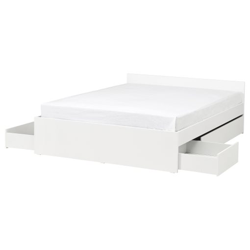 VIHALS, рамка за легло с 4 кутии за съхранение, 395.819.98