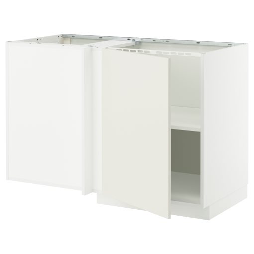METOD, ъглов долен шкаф с рафт, 395.850.48