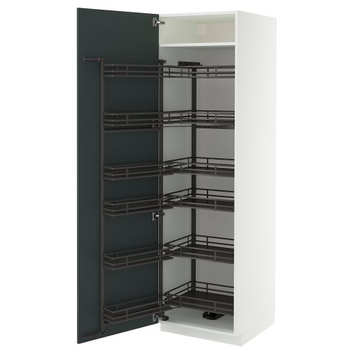 METOD, висок шкаф с изтеглящ се механизъм, 395.860.24