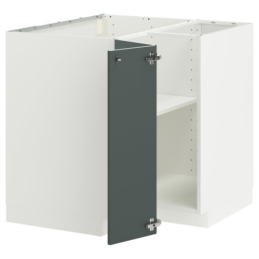 METOD, ъглов долен шкаф с рафт, 395.867.07
