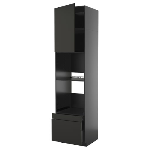 METOD/KNIVSHULT, висок шкаф за фурна/комби фурна + врата/2 чекм., 395.885.46
