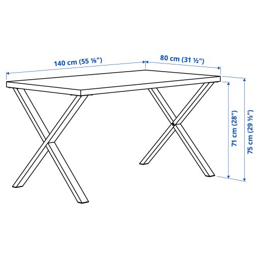 SKÅLSTA, маса, 140x80 см, 395.907.66