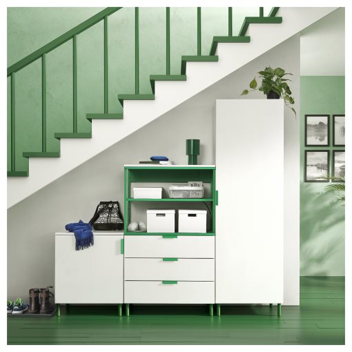 PLATSA, гардероб двукрилен + 3 чекмеджета, 395.962.64