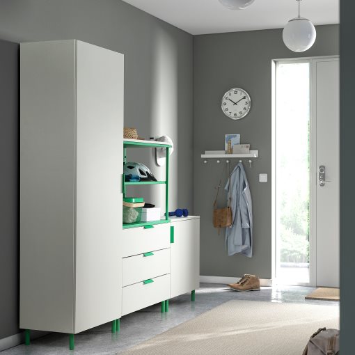 PLATSA, гардероб двукрилен + 3 чекмеджета, 395.962.64