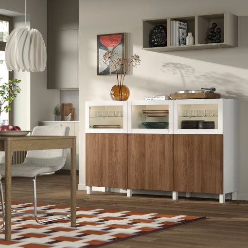 BESTÅ, комб. артикул за съхранение с врати, 396.122.35