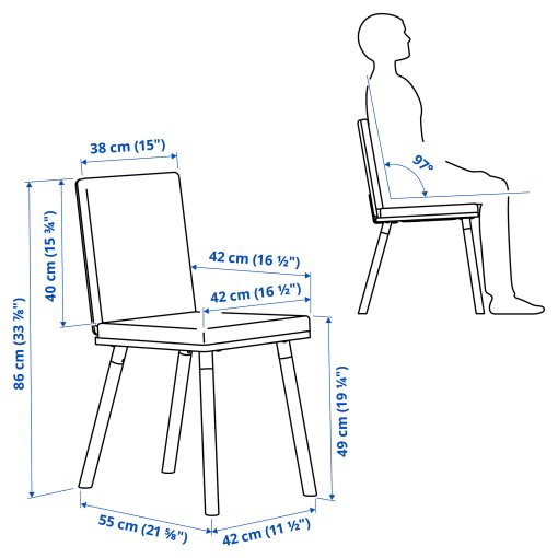 TONSTAD/TONSTAD, Маса и 4 стола, 396.123.77