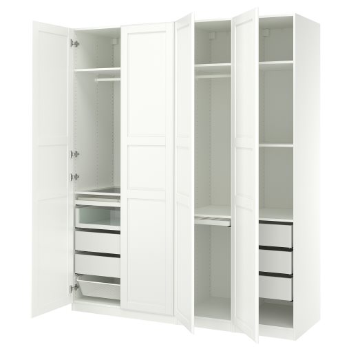 PAX/TYSSEDAL, гардероб - комбинация, 200x60x236 см, 396.181.57