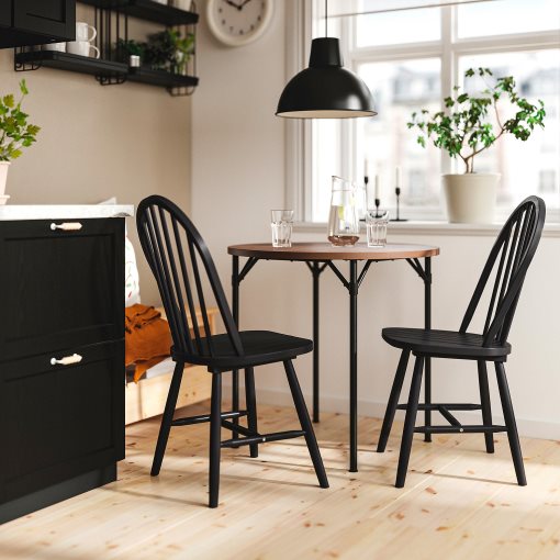 GRÖTÅN/SKOGSTA, маса и 2 стола, 80 см, 396.265.72