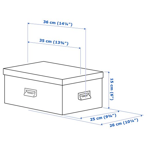 TJOG, кутия с капак, 25x36x15 см, 404.776.65