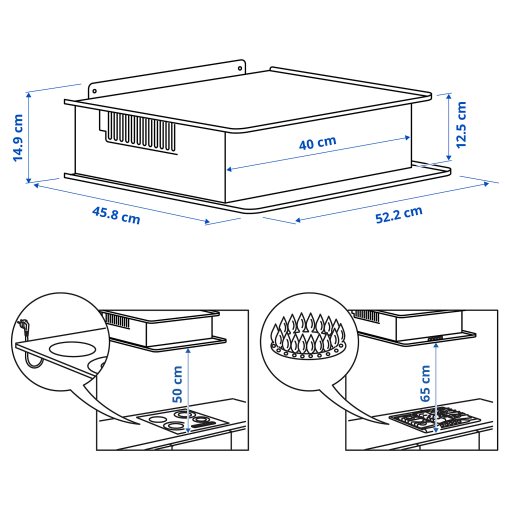 VIGGBO, аспиратор за стенен монтаж, IKEA 300, 405.931.32