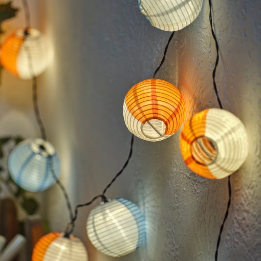 SOLVINDEN, LED гирлянда с 24 лампички, соларни, 405.931.94