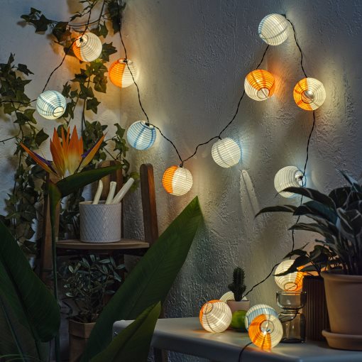 SOLVINDEN, LED гирлянда с 24 лампички, соларни, 405.931.94