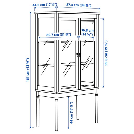 FÄRJKARL, витрина, 87x45x161 см, 405.976.44