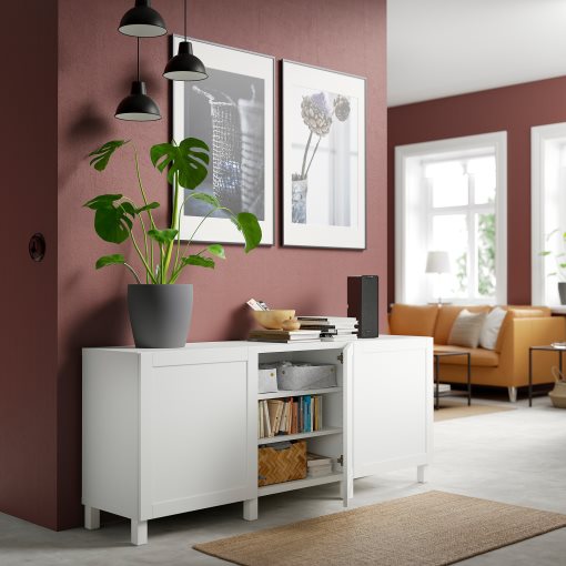 BESTÅ, комбиниран артикул за съхранение с врати, 491.397.41