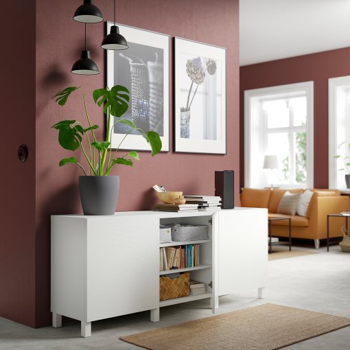 BESTÅ, комбиниран артикул за съхранение с врати, 491.398.97